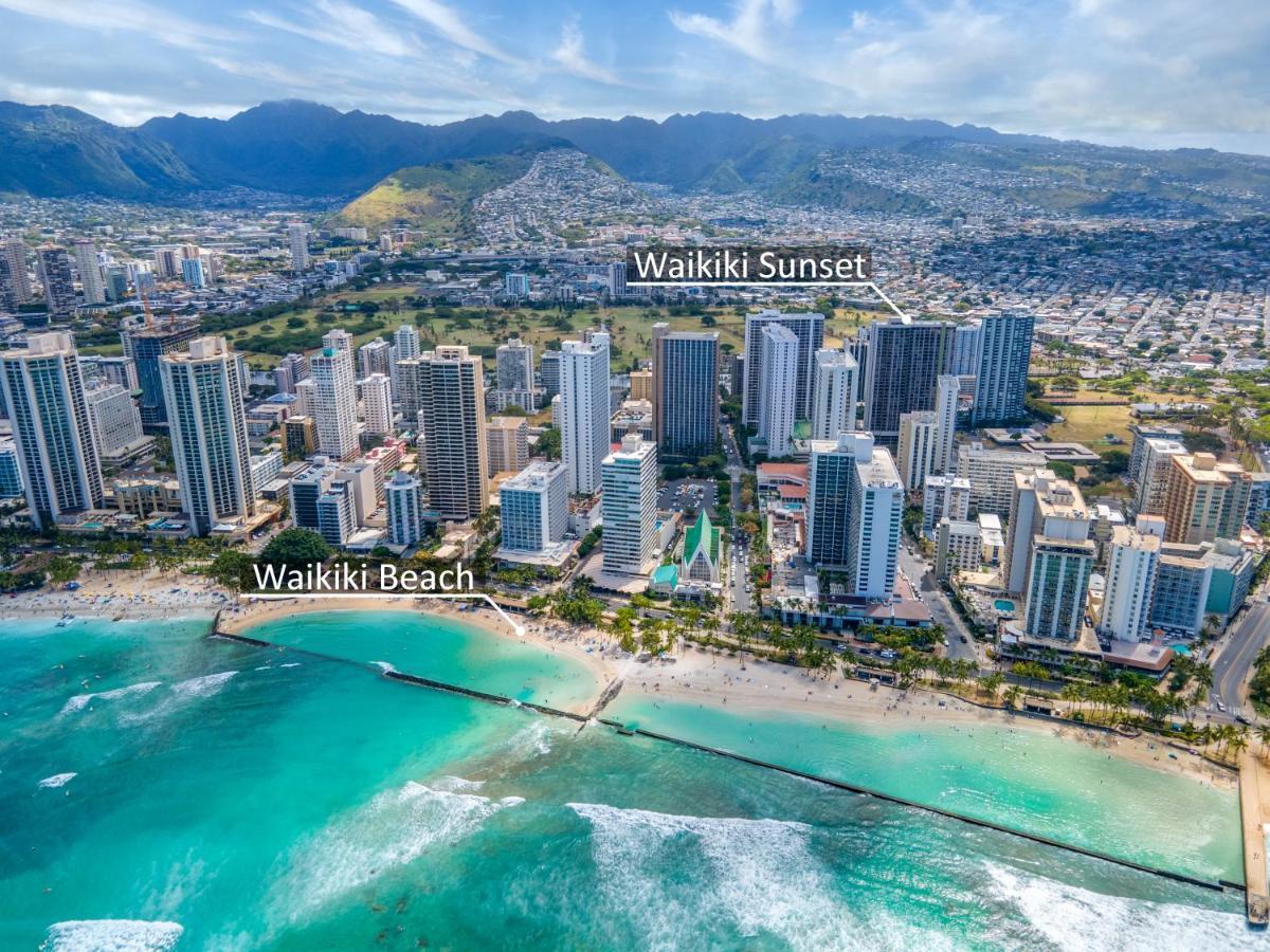 Beautiful Mountain View In Waikiki Sunset With Parking Apartment Honolulu Exterior foto